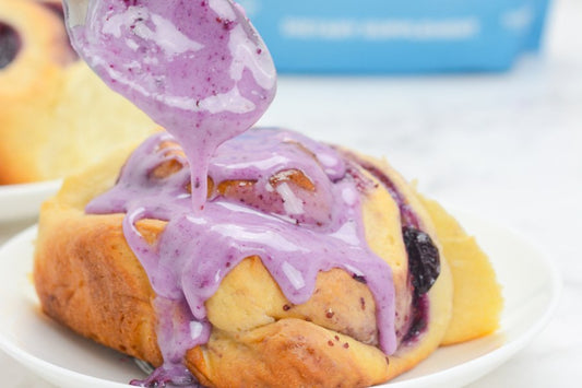 Blueberry Sweet Rolls Featuring Amazing Creamer - Superfoods Company