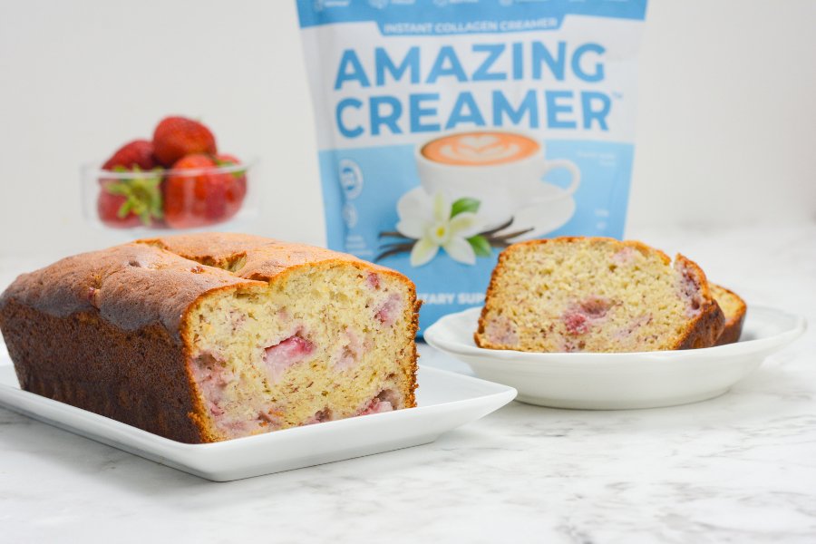 Strawberry Banana Bread Featuring Amazing Creamer - Superfoods Company