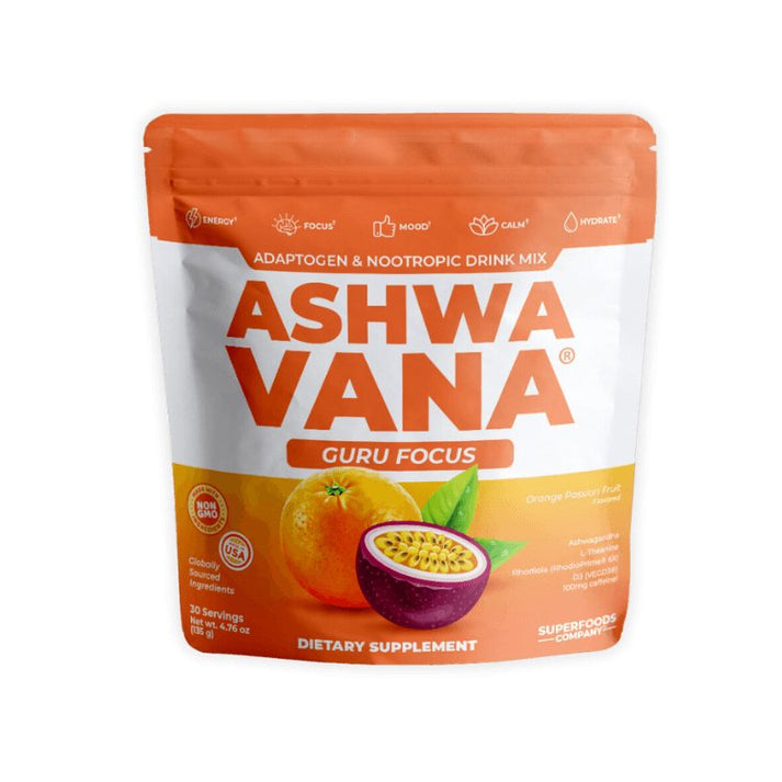 Ashwavana Guru Focus Ashwagandha Drink with Nootropics Superfoods